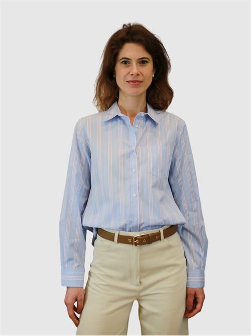 Camicia in popeline a righe MAXMARA WEEKEND | 2415111121600037